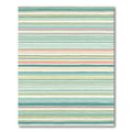 Aqua Blush Cream Striped Lines Rug