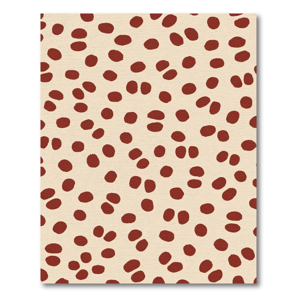 Rustic Red Speckled Contemporary Rug