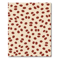 Rustic Red Speckled Contemporary Rug