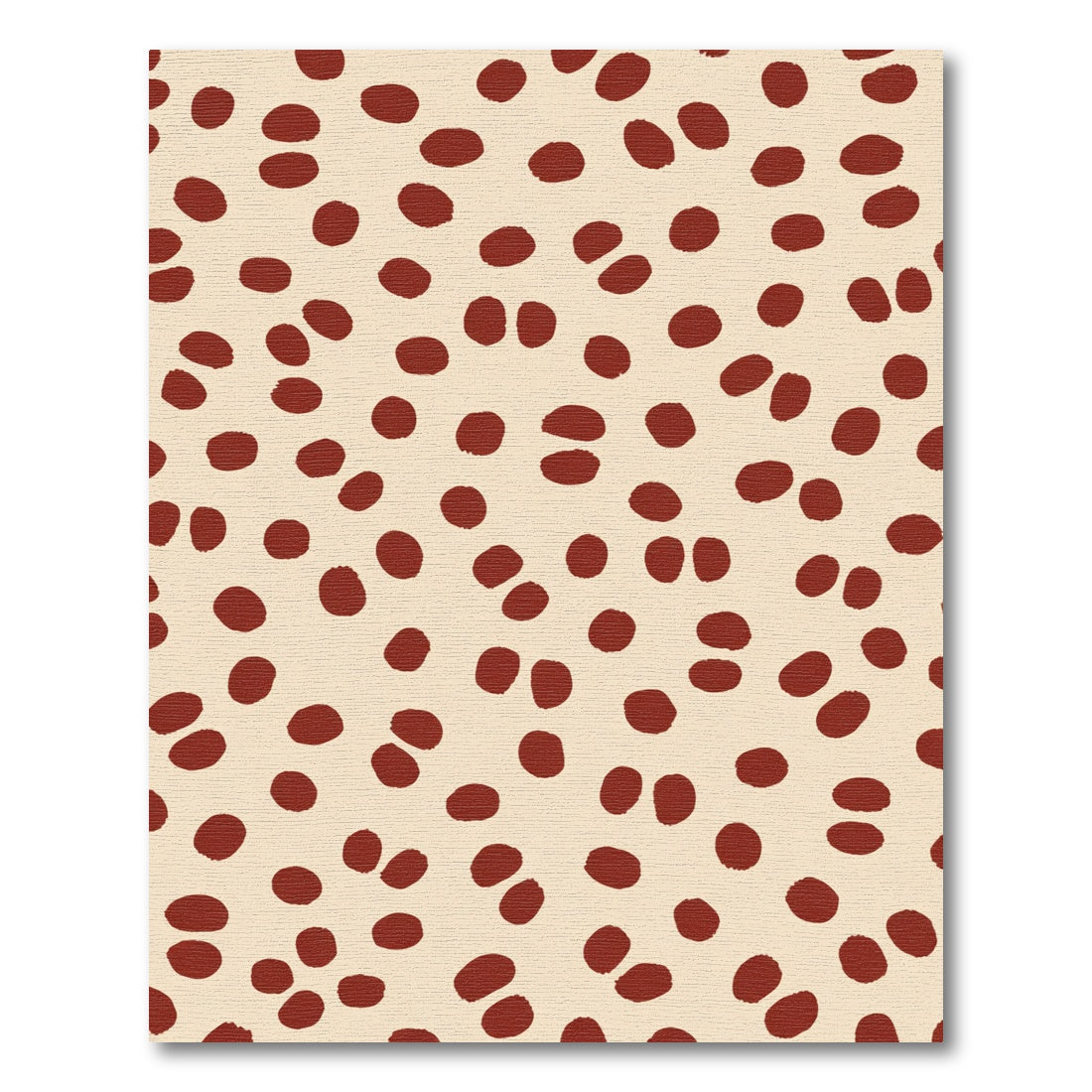 Rustic Red Speckled Contemporary Rug