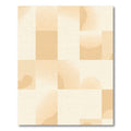 Blended Peach Geometric Squares Aura Rug