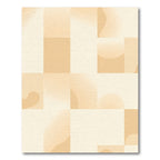 Blended Peach Geometric Squares Aura Rug