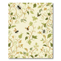 Golden Cream Vine Bee Garden Rug