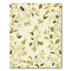 Golden Cream Vine Bee Garden Rug