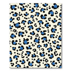 Chic Blue Leopard Spots Ragdoll Rug