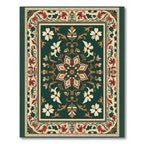 Traditional Red Floral Medallion Rug
