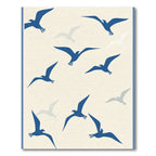 Blue Seagull Flight Meadow Rug