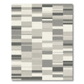 Monochromatic Geometric Stripe Arrangement Rug