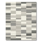 Monochromatic Geometric Stripe Arrangement Rug
