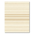 Cream Beige Wide Thin Stripe Rug