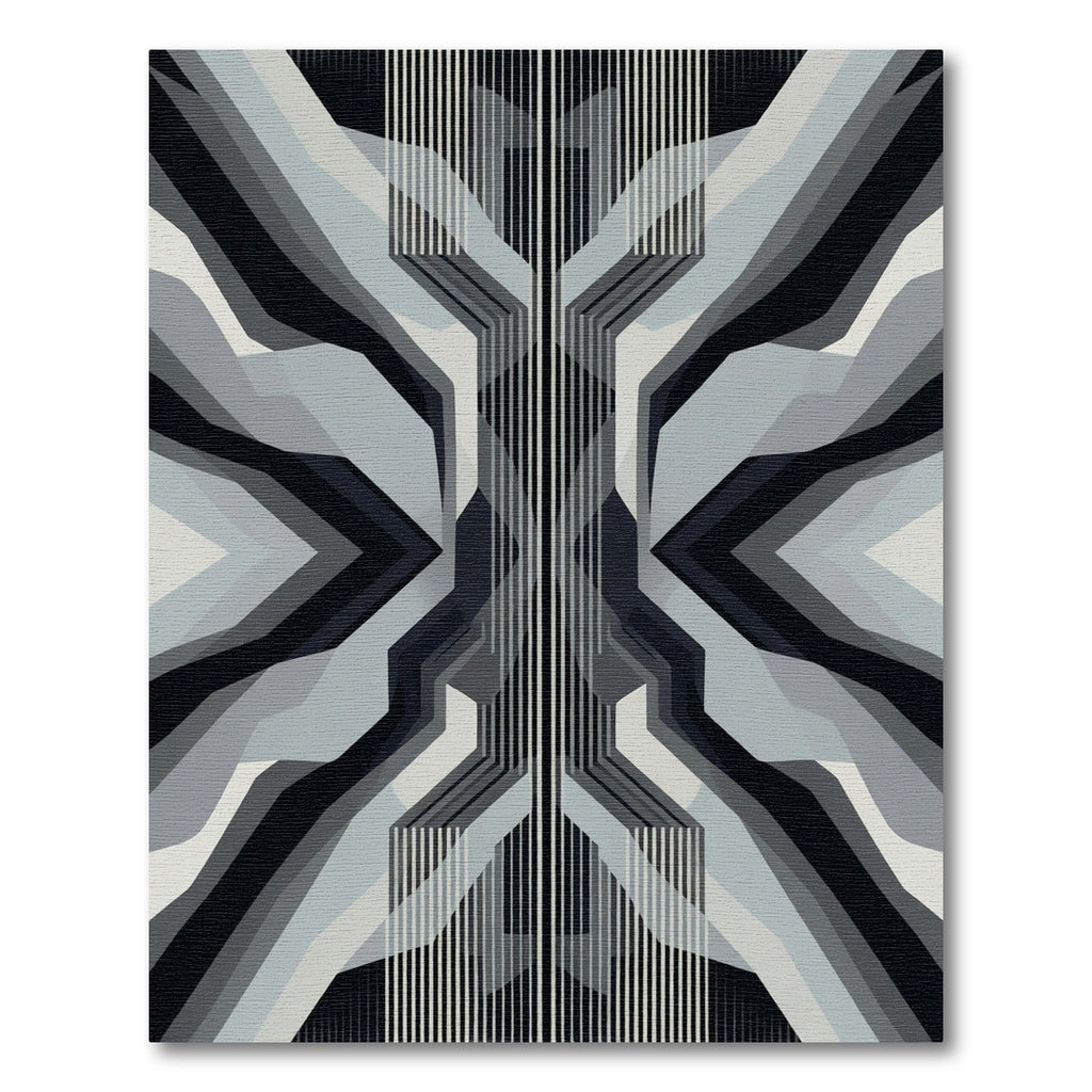 Monochromatic Geometric Layered Abstract Rug