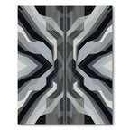 Monochromatic Geometric Layered Abstract Rug