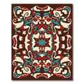 Retro Abstract Psychedelic Swirl Rug