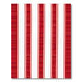 Bold Red Geometric Stripe Rug