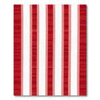 Bold Red Geometric Stripe Rug