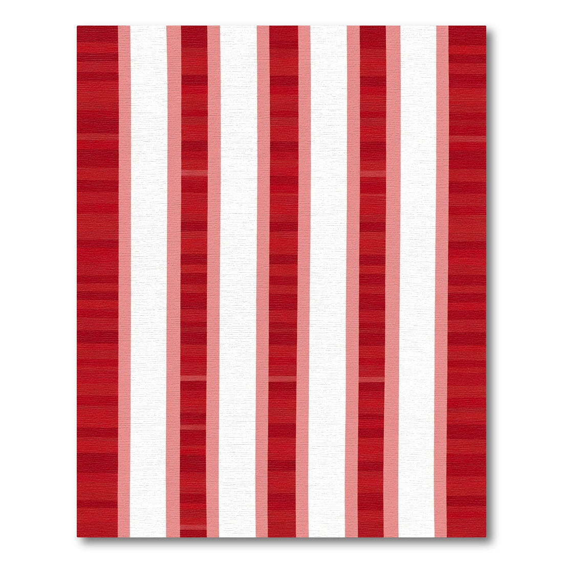 Bold Red Geometric Stripe Rug