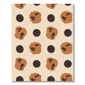Brown Chocolate Chip Cookie Rounds Rug