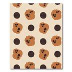 Brown Chocolate Chip Cookie Rounds Rug