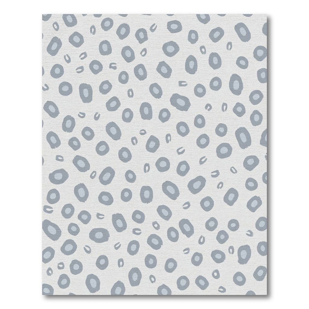 Soft Gray Spotty Spots Rug