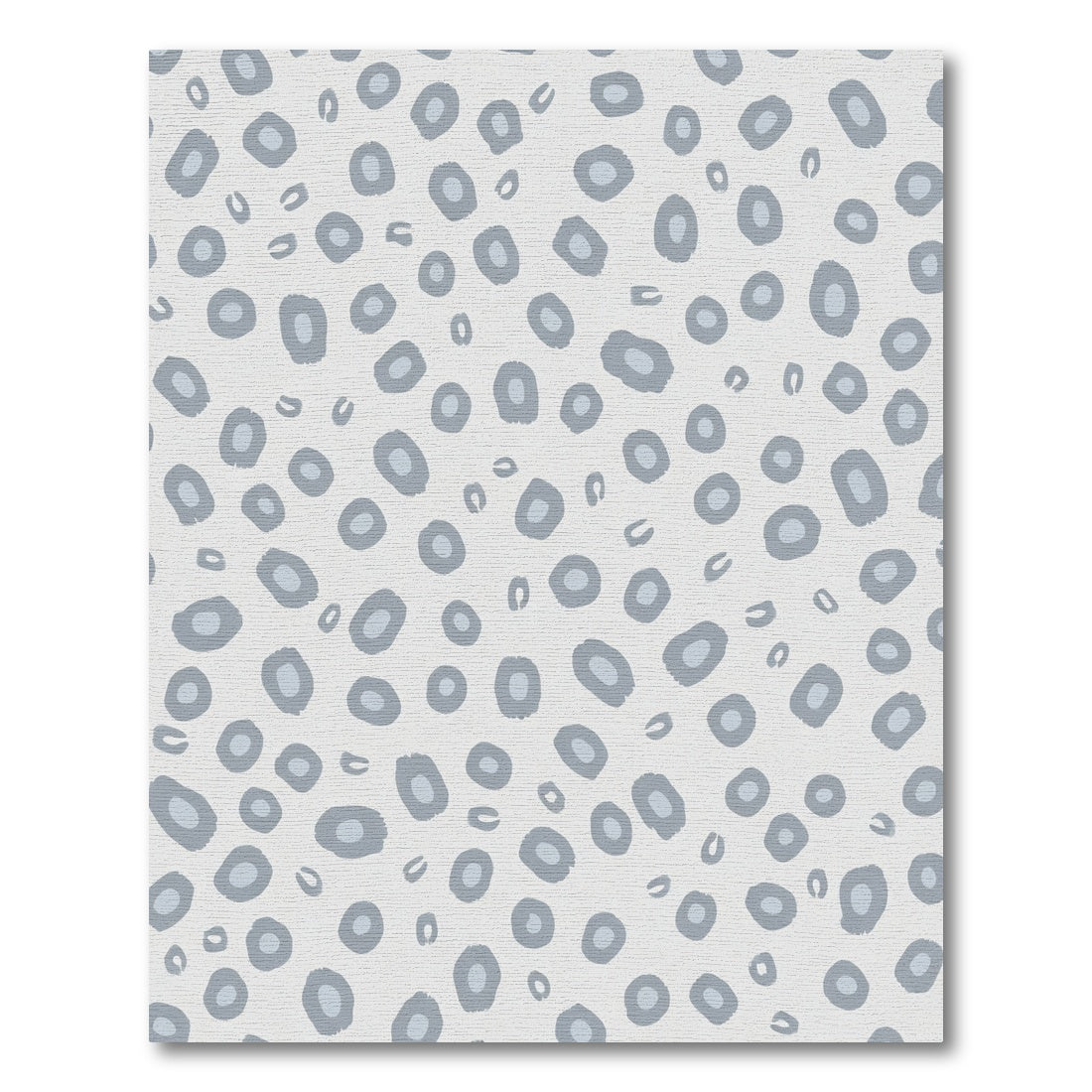 Soft Gray Spotty Spots Rug