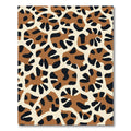 Brown Cream Black Abstract Animal Print Rug