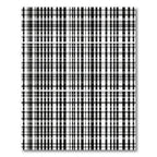 Monochromatic Black White Plaid Lines Rug