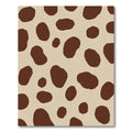 Brown Spotty Contemporary Contemporary Rug