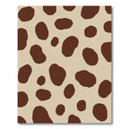 Brown Spotty Contemporary Contemporary Rug