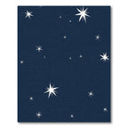 Navy Celestial Starburst Night Sky Rug