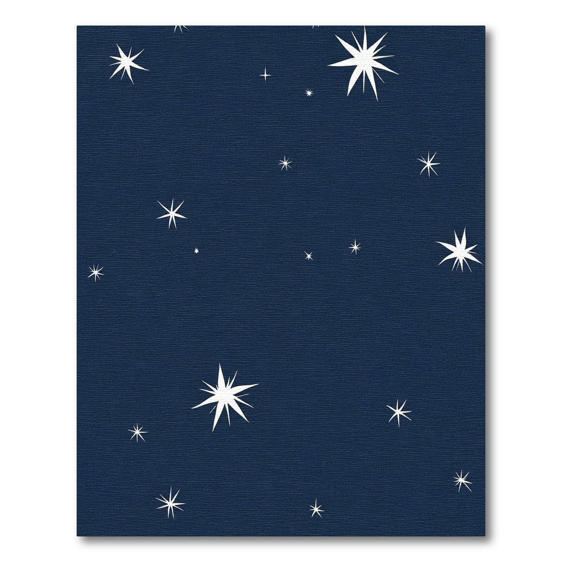 Navy Celestial Starburst Night Sky Rug