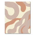 Terra Cotta Blush Wave Abstract Rug