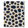 Navy Dots Organic Abstract Rug