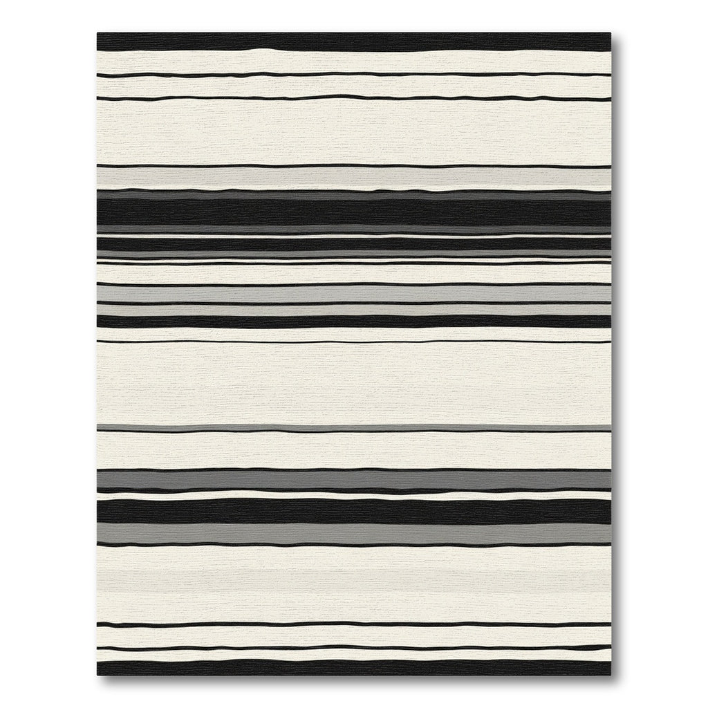 Monochromatic Gray Stripe Horizon Rug