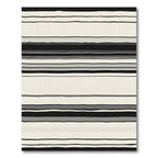 Monochromatic Gray Stripe Horizon Rug