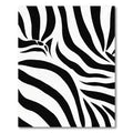 Animalistic Black White Strips Rug
