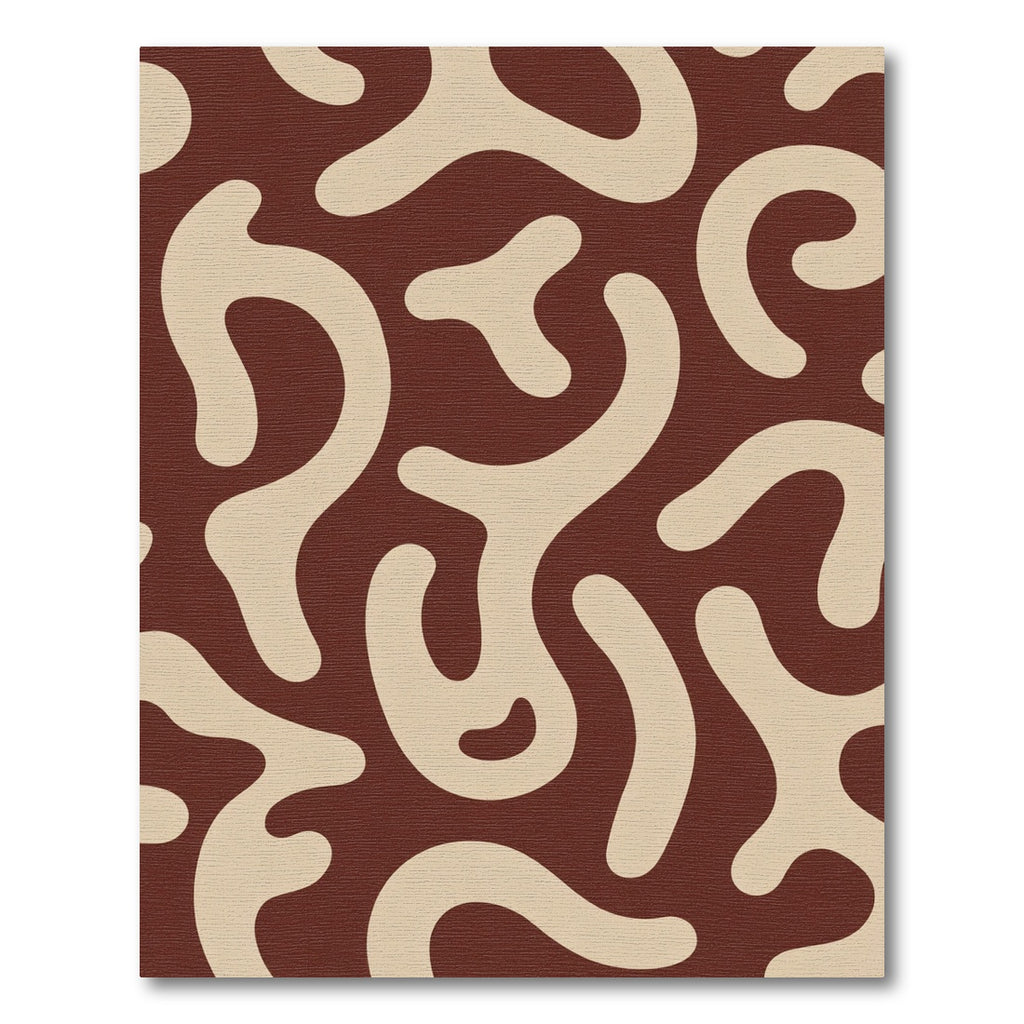 Deep Earth Smooth Organic Forms Rug