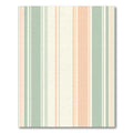 Soft Pastel Mint Coral Stripe Rug