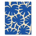 Bold Cobalt Leafy Silhouette Rug