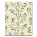 Olive Green Branch Botanic Print Rug