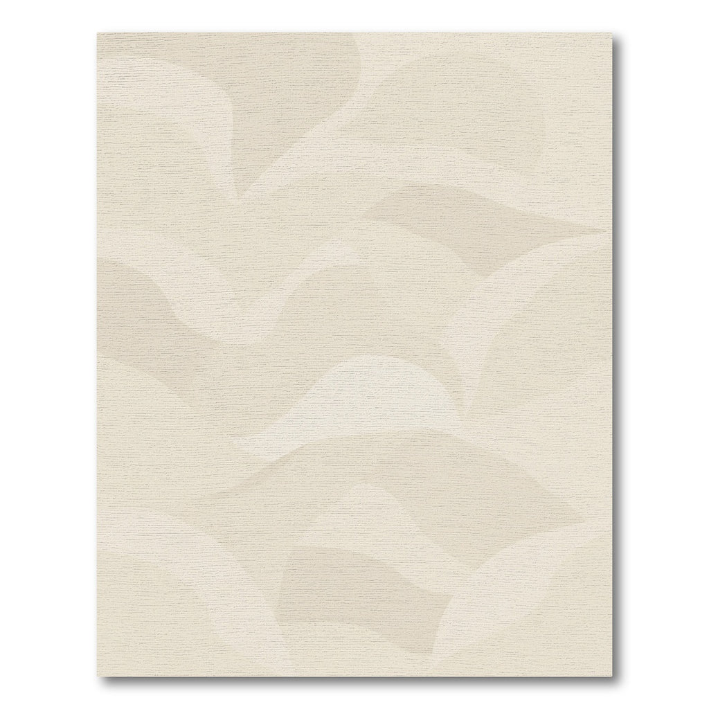 Cream Abstract Waves Comfort Rug