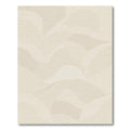 Cream Abstract Waves Comfort Rug