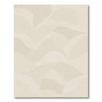 Cream Abstract Waves Comfort Rug