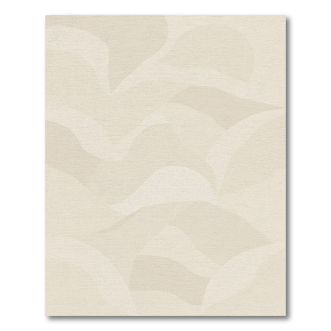 Cream Abstract Waves Comfort Rug