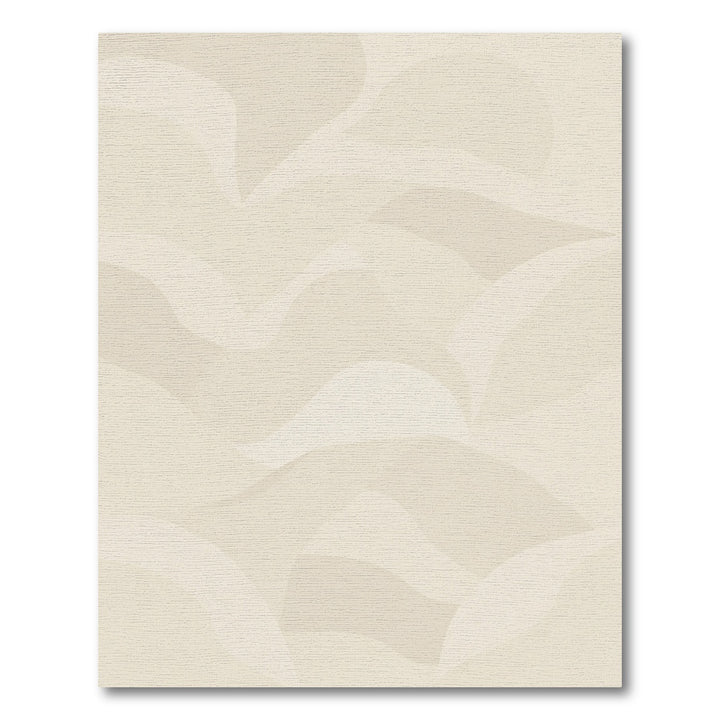 Cream Abstract Waves Comfort Rug