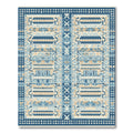 Navajo Inspired Geometric Stripes Rug