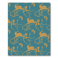 Amber Swirl Teal Organic Flow Rug