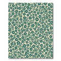 Teal Floral Vine Garden Rug