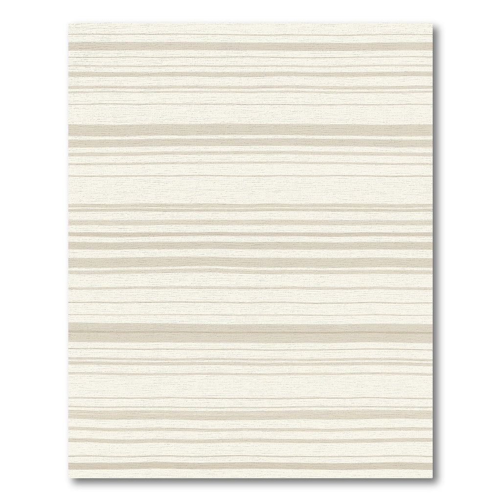 Light Beige Horizontal Stripe Texture Rug