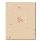 Whimsical Coral Floral Birds Delight Rug