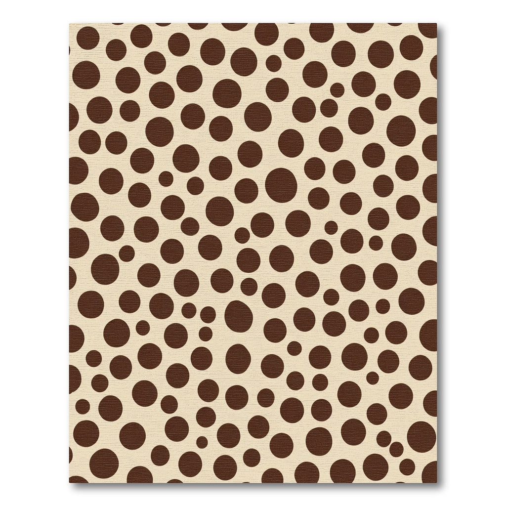 Chocolate Brown Polka Dot Whimsical Rug
